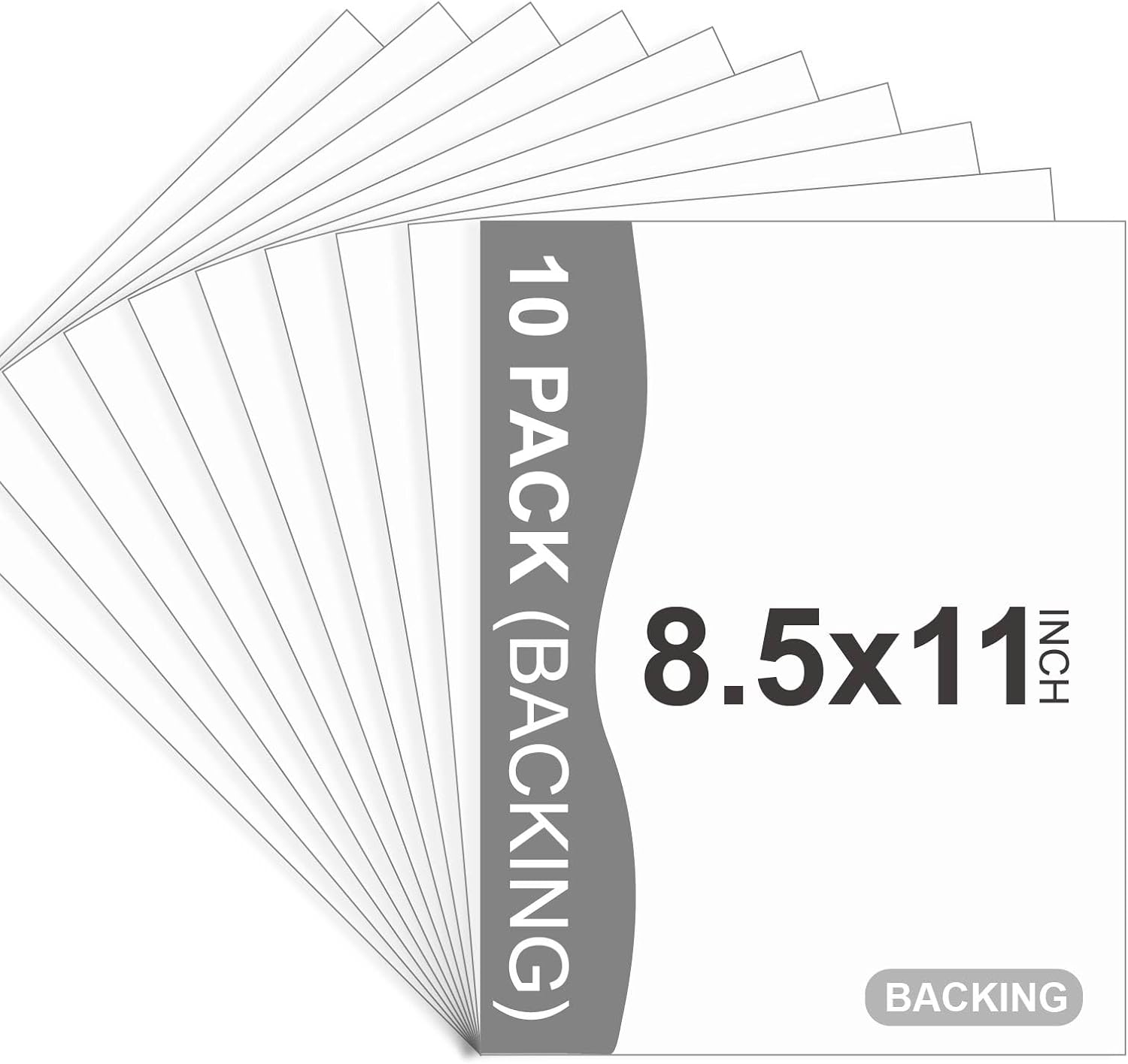 Art Print Framed - 10 Pack Uncut White Backing Boards