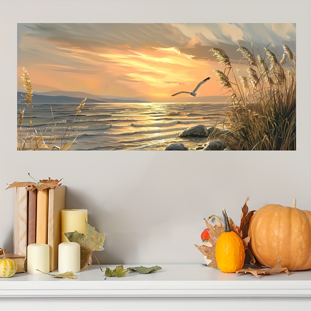 Sunset Beach Art canvas printe - Art Print Framed recension och pris