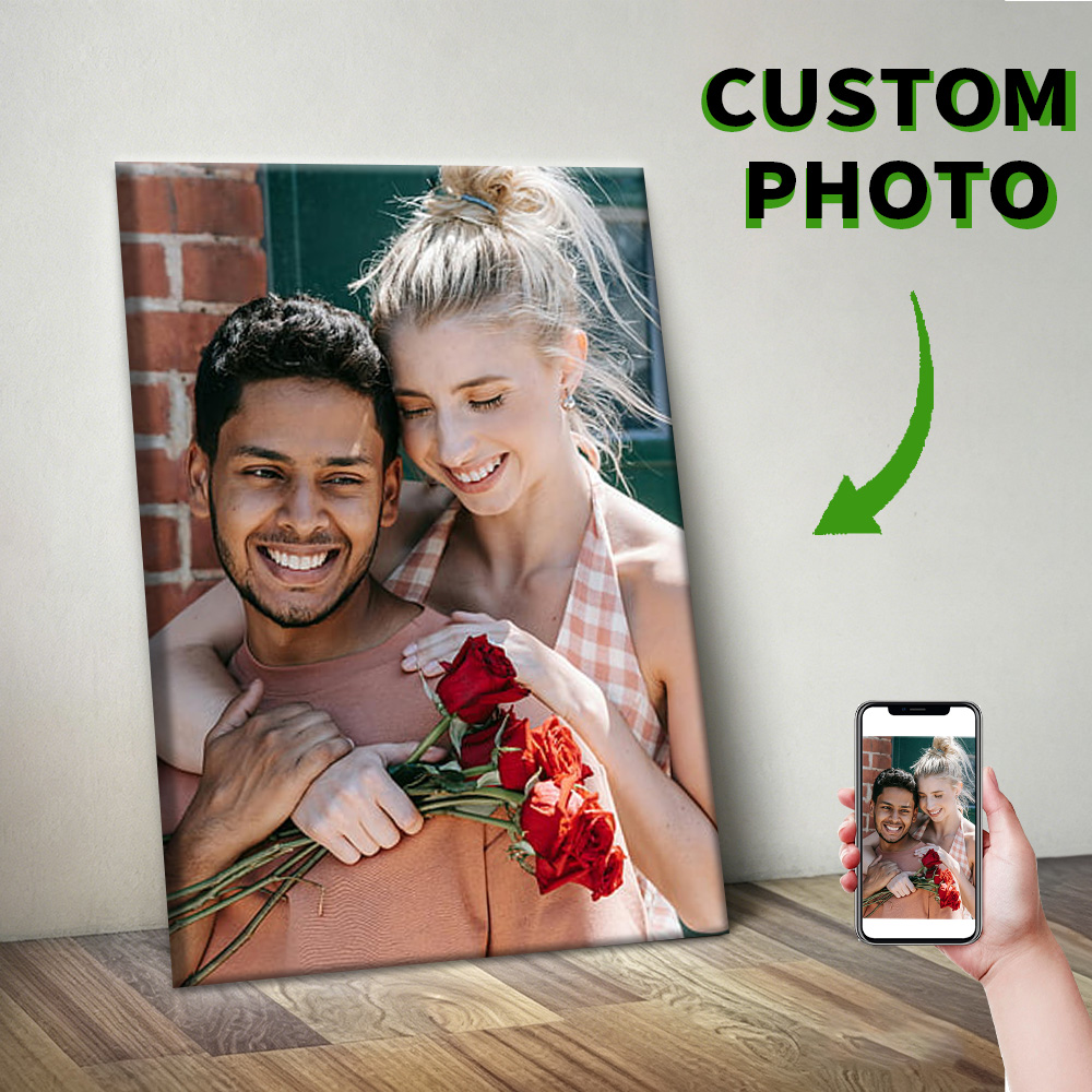 1 Pc Customized Photos on Canv - Art Print Framed recension och pris