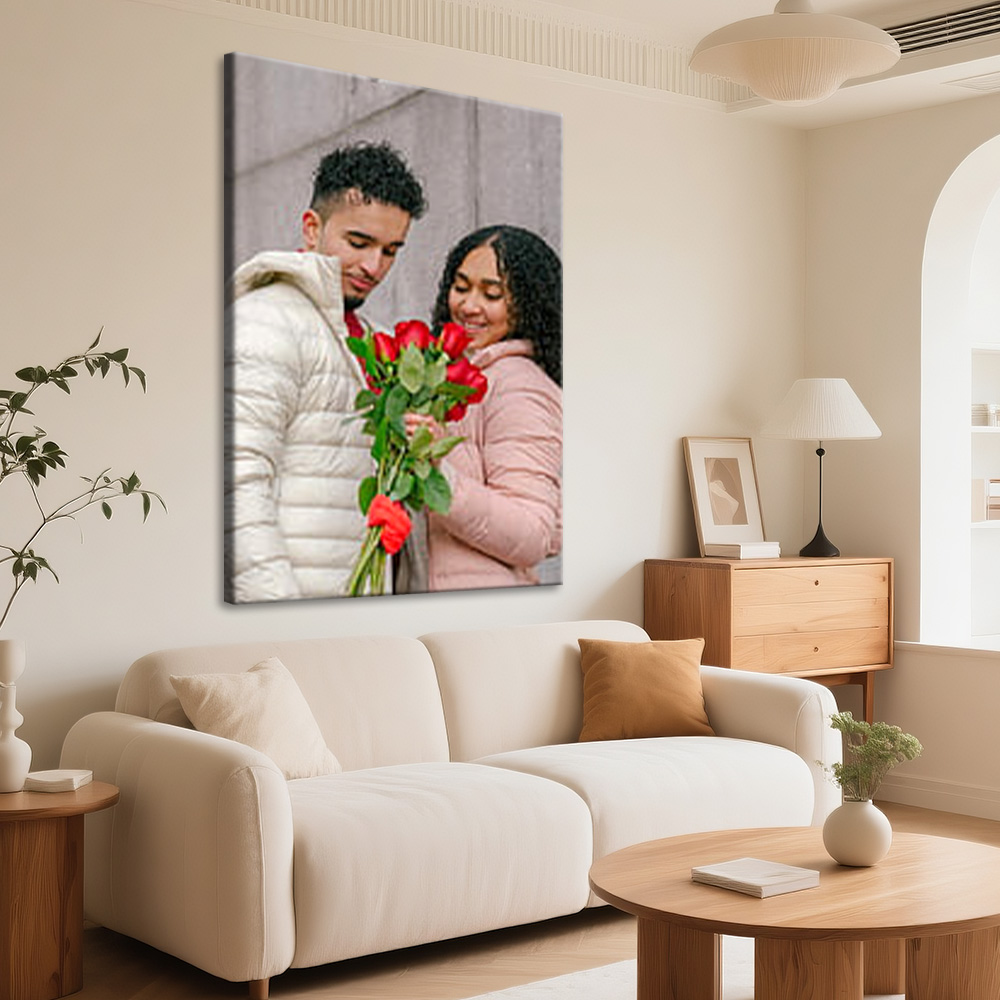 1 Pc Customized Photos on Canv - Art Print Framed recension och pris