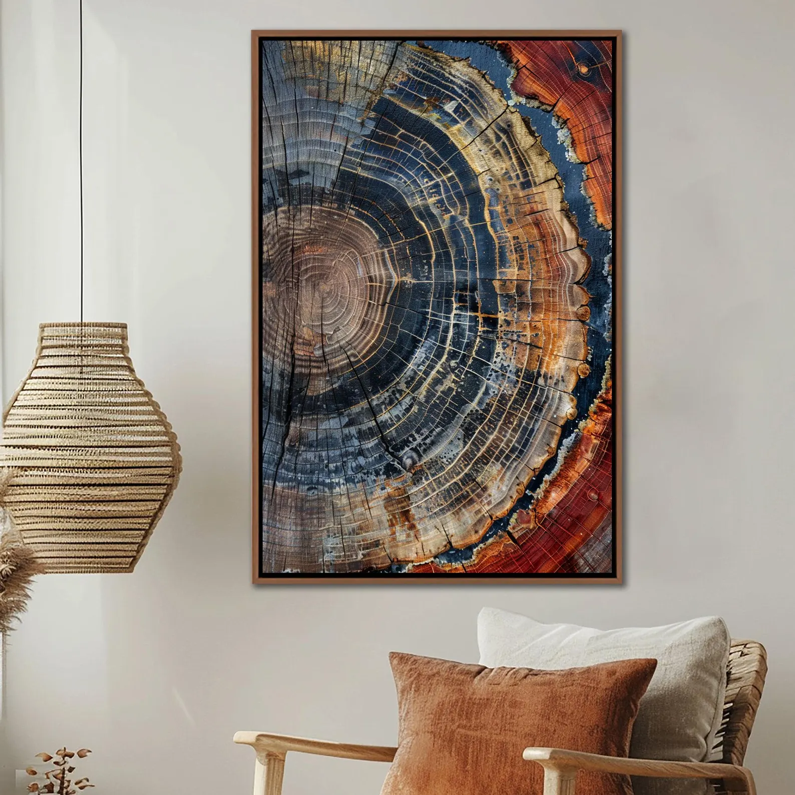 Tree Ring Framed Wall Art, Abs - Art Print Framed recension och pris