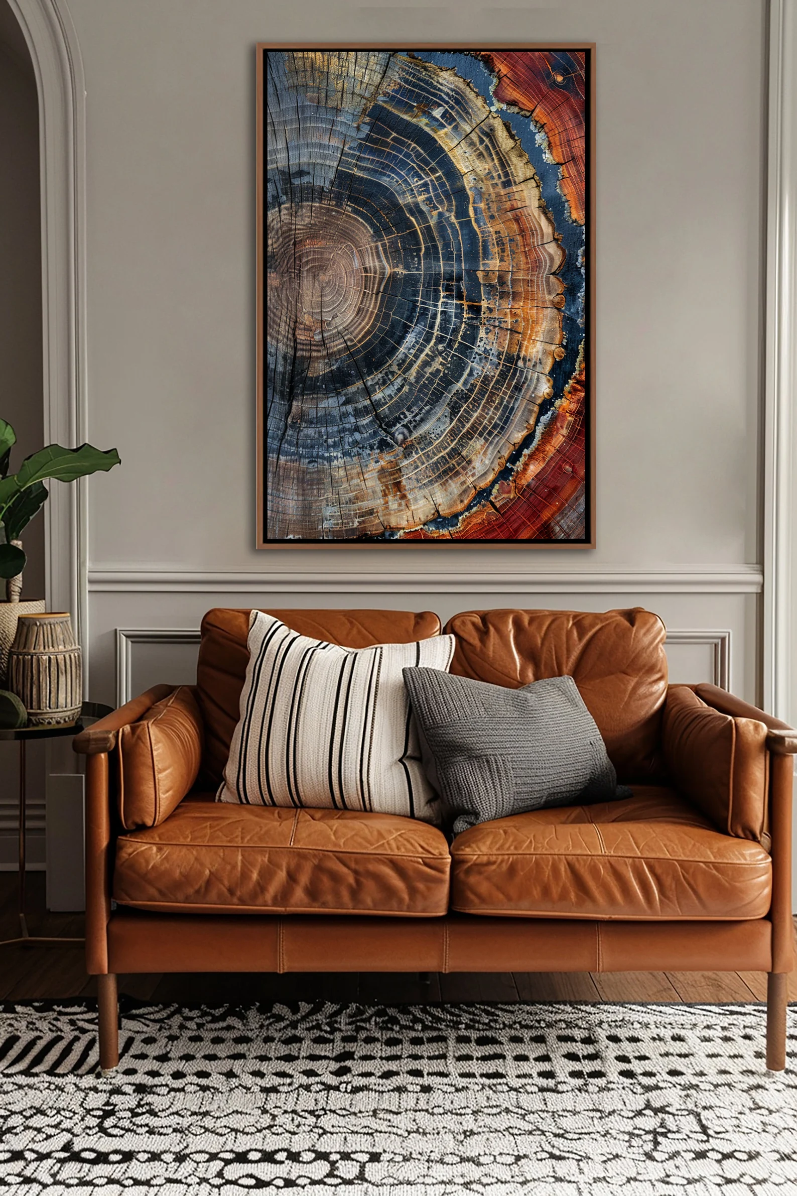 Tree Ring Framed Wall Art, Abs - Art Print Framed recension och pris