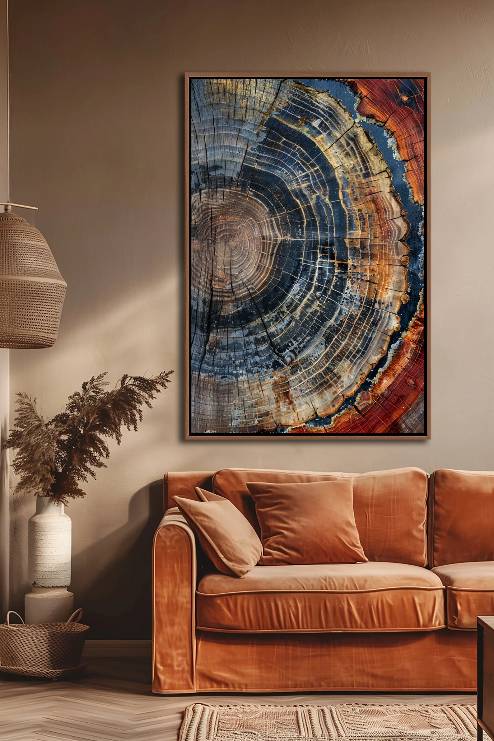 Tree Ring Framed Wall Art, Abs - Art Print Framed recension och pris