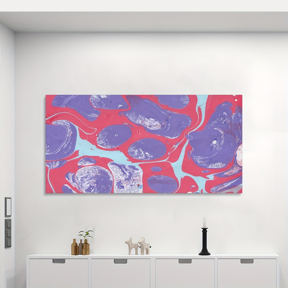 Abstract liquid painted oil mu - Art Print Framed recension och pris