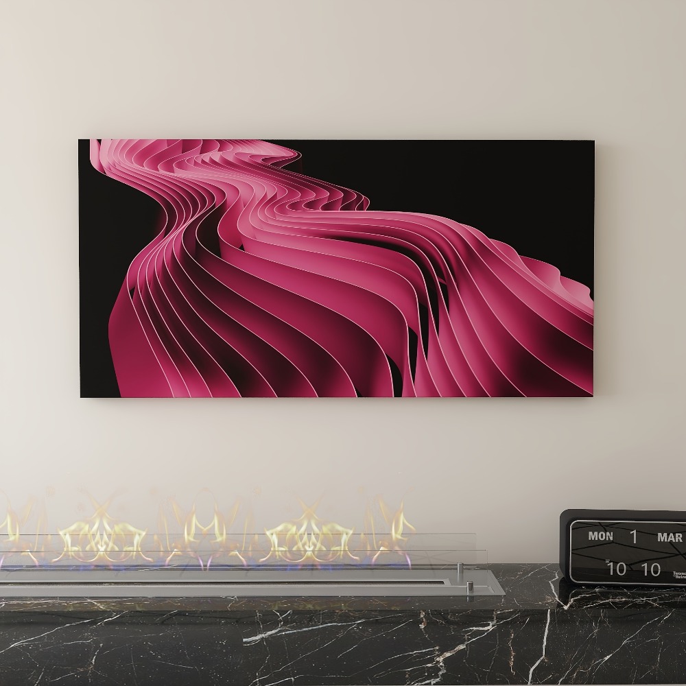 Elegant Pink Line Art painting - Art Print Framed recension och pris