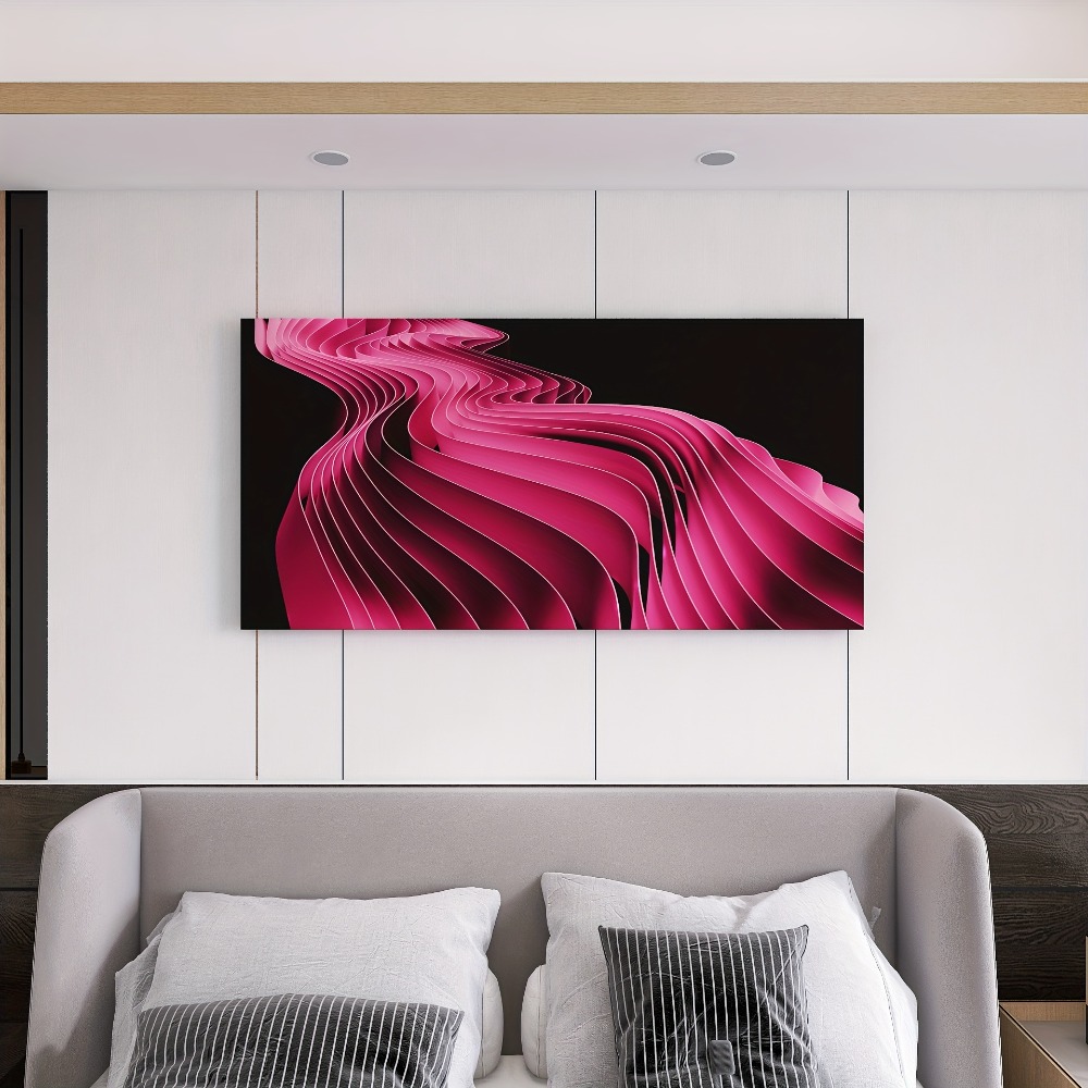 Elegant Pink Line Art painting - Art Print Framed recension och pris