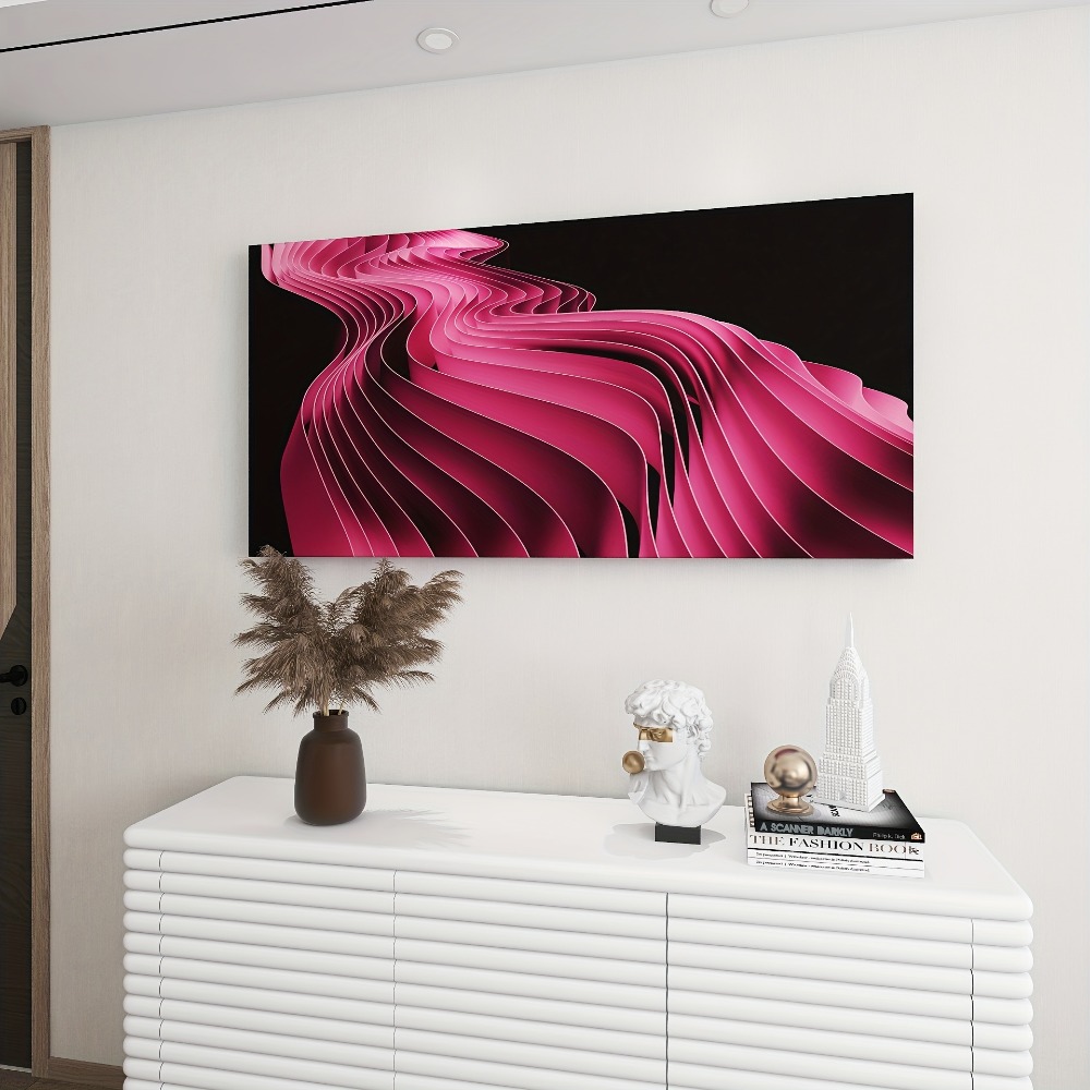 Elegant Pink Line Art painting - Art Print Framed recension och pris