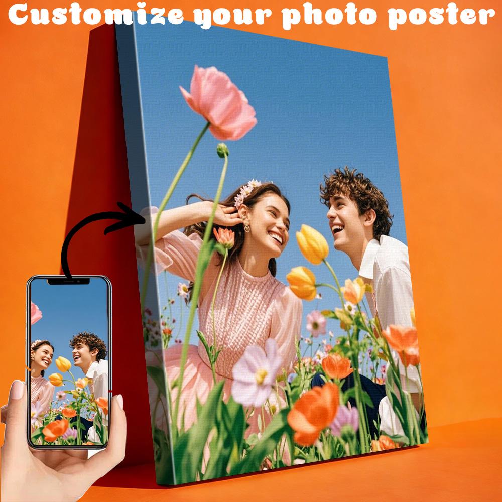 1 customized photo canvas, opt - Art Print Framed recension och pris