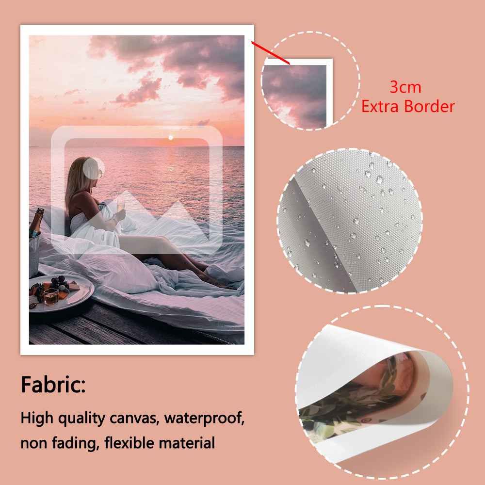 1 Pc Customized Photos on Canv - Art Print Framed recension och pris