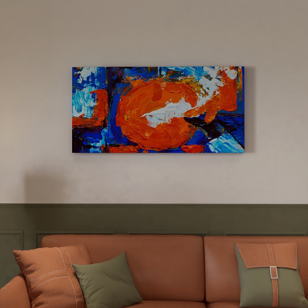 Abstract sun pattern canvas pr - Art Print Framed recension och pris