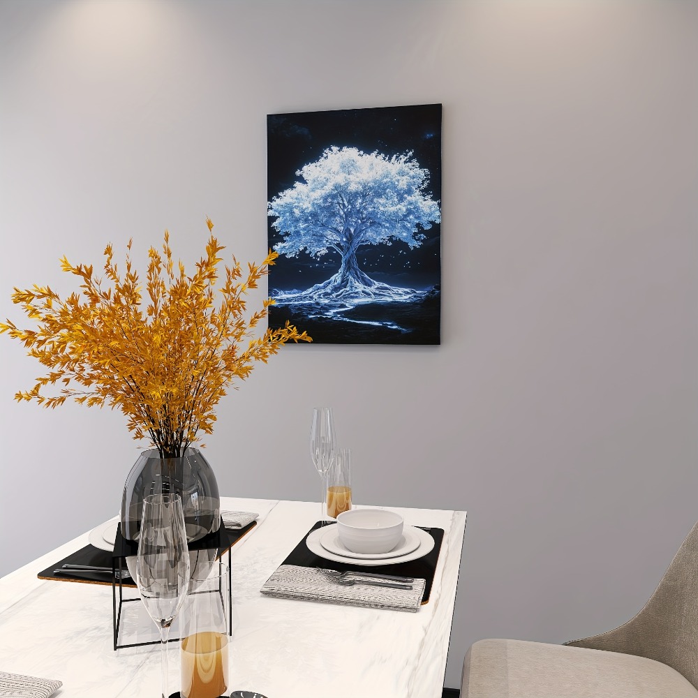 Tree of Life white canvas art  - Art Print Framed recension och pris