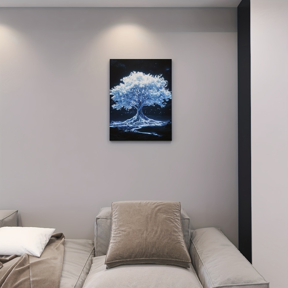 Tree of Life white canvas art  - Art Print Framed recension och pris