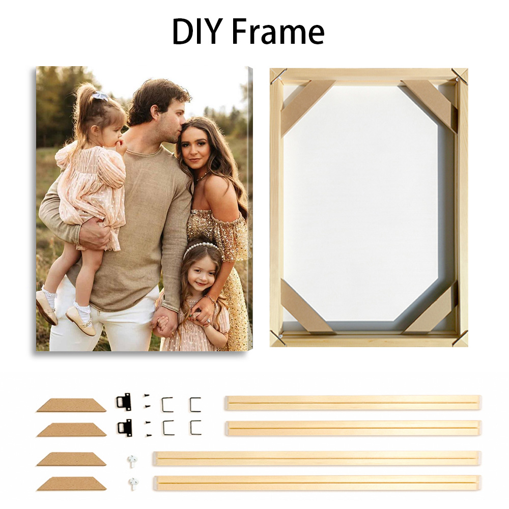 1 customized photo canvas, opt - Art Print Framed recension och pris